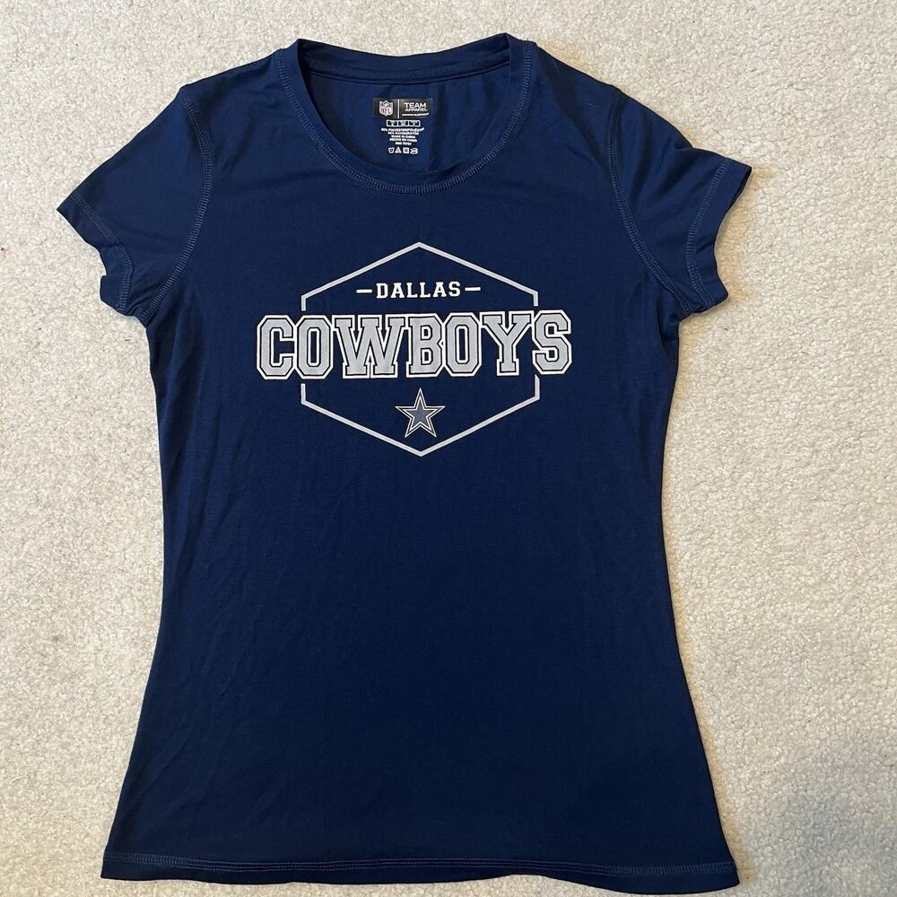 Dallas Cowboys NFL Team Apparel Womens Small Navy Blue Graphic Sleepwear Shirt